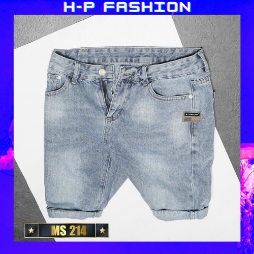 Quần short jean nam thời trang Hpfashion, quần short nam vải jean co giãn mềm mịn, form cực chuẩn - QSJNTCS214