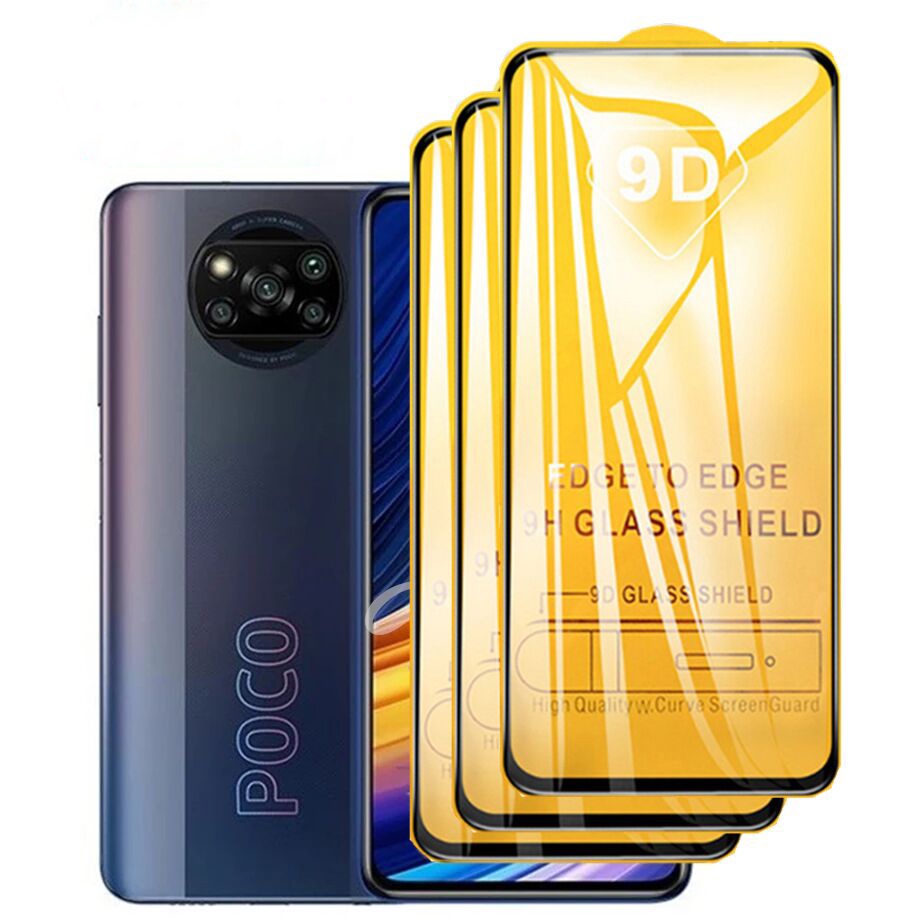 Kính cường lực KOOSUK 9D phủ toàn màn hình cho Pocophone X3 NFC Poco M3 Pro M4 F3 GT