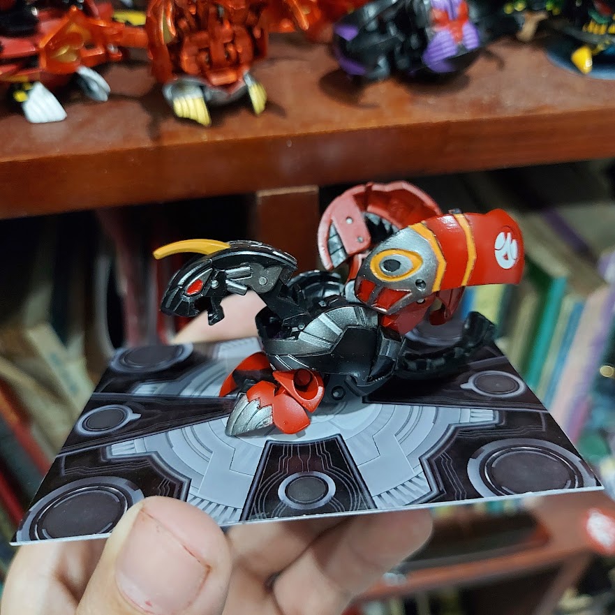 Bakugan nova helios MK2 orbit/ mutant/ viper helios, zukanator hệ lửa paint anime tặng kèm thẻ sắt