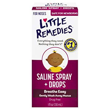 Xịt nhỏ mũi cho bé Little Remedies Saline Spray Drops 30ml