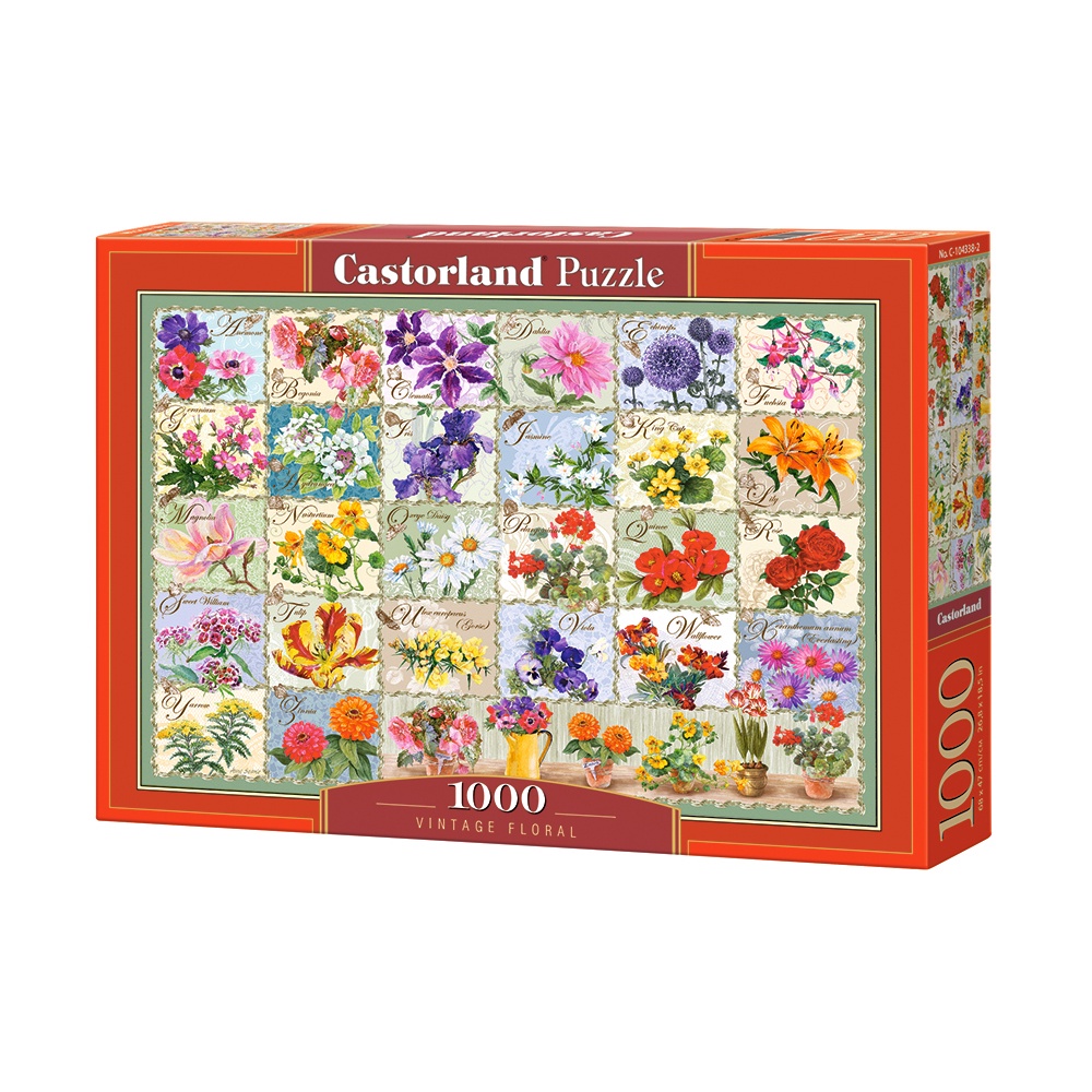Xếp hình puzzle Vintage Floral 1000 mảnh CASTORLAND C-104338