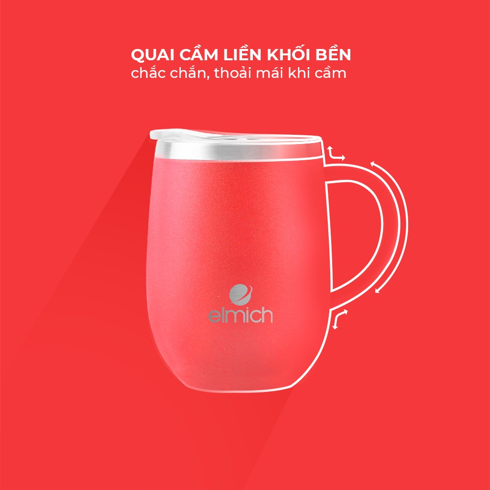 Cốc đôi giữ nhiệt inox 304 Elmich EL8020 dung tích 360ml