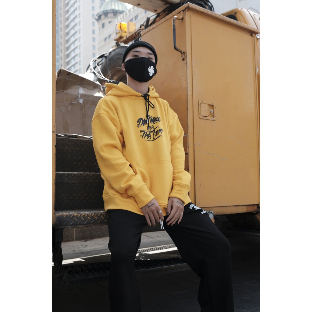 Áo Hoodie Chữ - Vàng - Street Gang