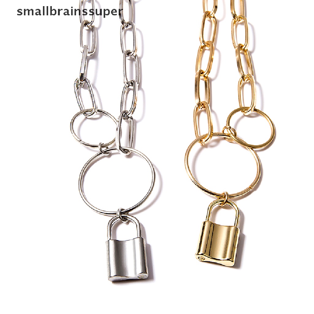Thắt Lưng Dây Xích Khóa Kim Loại Goth Nhỏ Cho Nữ