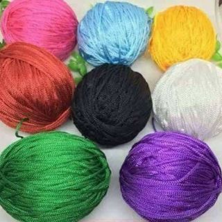 Cuộn chuẩn 100m Dây dù tết vòng bằng tóc. Tết nhiều loại vòng. 1mm. Bán từ 5 cuộn
