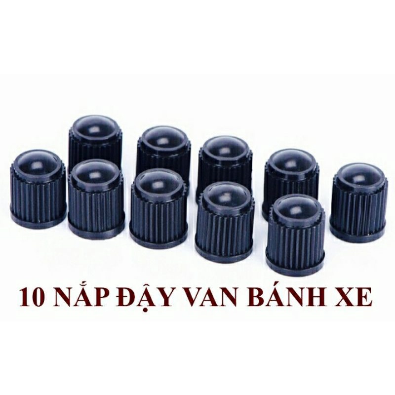10 nút nhựa đậy van bánh xe ô tô - xe máy