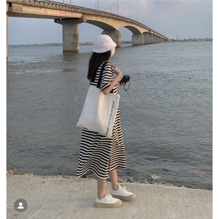 Đầm dáng suông cổ bẻ basic, Váy Suông Dáng Dài Cổ Polo Mặc Thu Đông