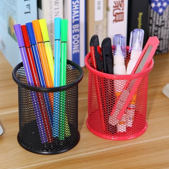 Giỏ Đựng Bút, Đựng Cọ Trang Điểm Để Bàn Lưới Sắt Siêu Hiện Đại, Thẩm Mỹ 1385