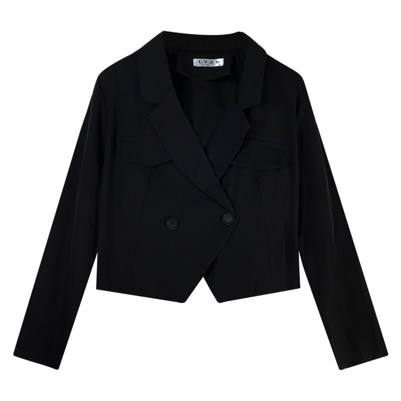 Áo blazer dài tay dáng ngắn áo croptop