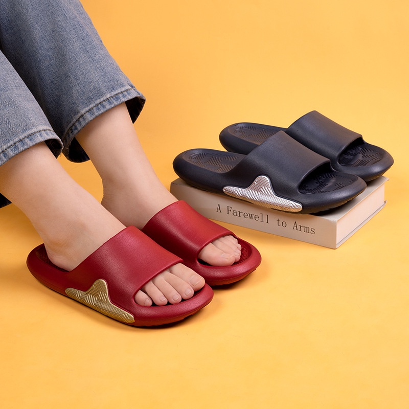 Dép Lê Họa Tiết Hoa Văn Trung Quốc Phong Cách retro Thời Trang