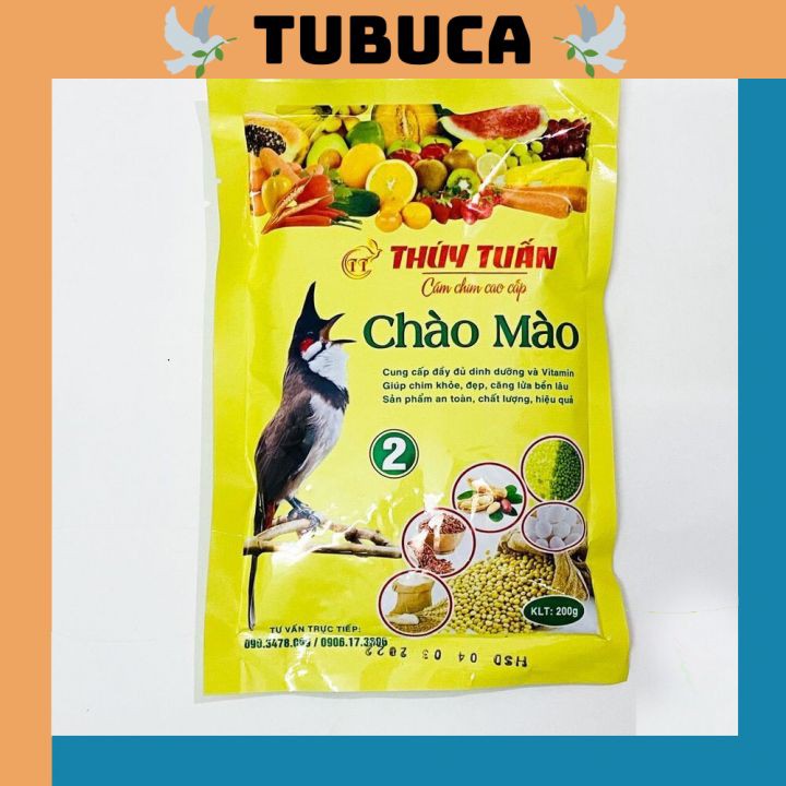 Cám chim chào mào Thúy Tuấn số 2 cao cấp 200gram - Cám chào mào Thúy Tuấn cao cấp