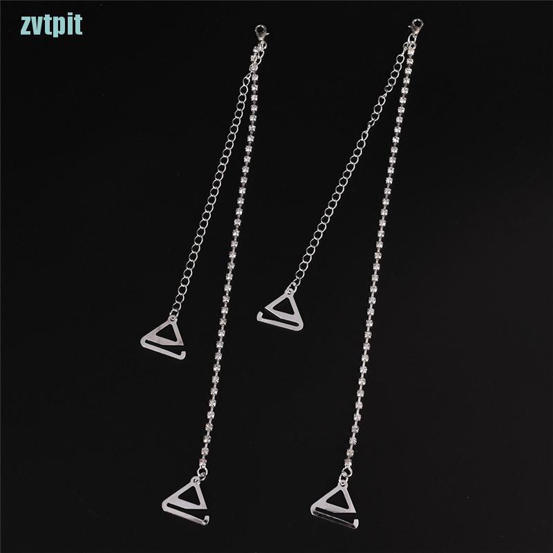 2 dây áo ngực đính đá kim cương giả bằng kim loại 1 / 2row có thể điều chỉnh