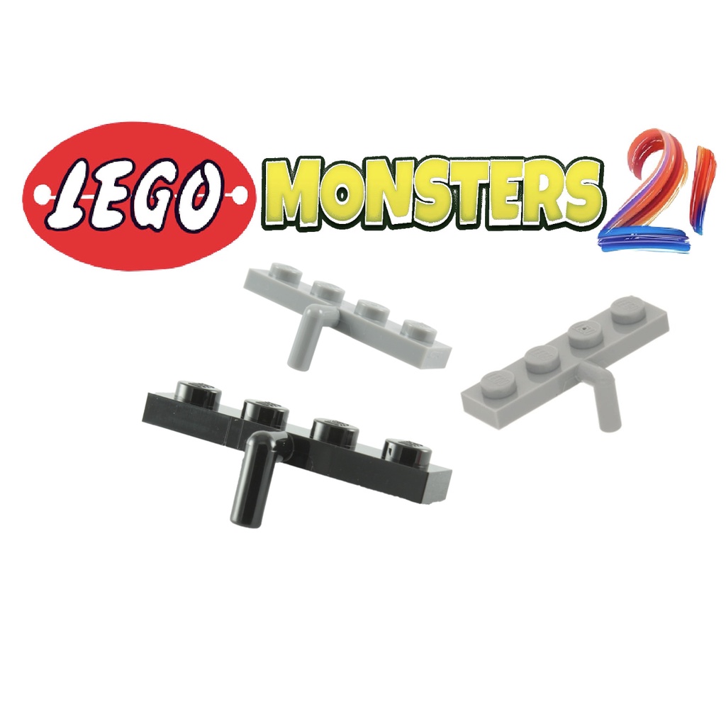 -Lego chính hãng- Tấm, Đã sửa đổi 1 x 4 với Thanh tay xuống- ID 30043