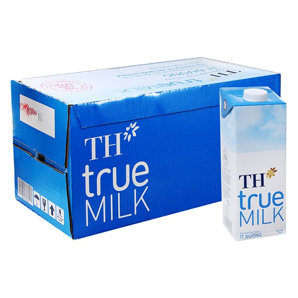 Sữa tươi tiệt trùng TH True Milk 1L (có đường, không đường).