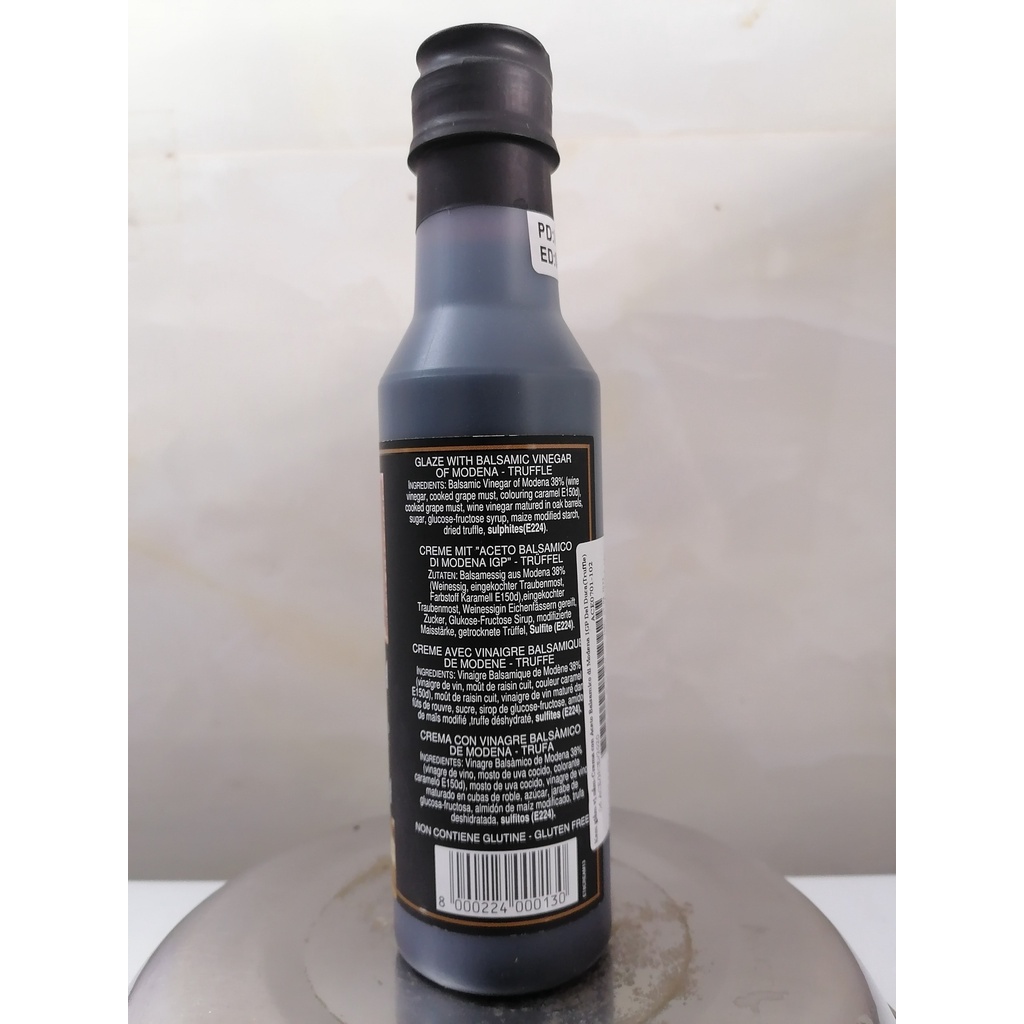 HẠN SỬ DỤNG 5/8/2023 [Chai 250ml – TRUFFLE] GIẤM KEM VỊ NẤM Crema [Italia] ACETO DEL DUCA Glaze with Balsamic Vinegar of