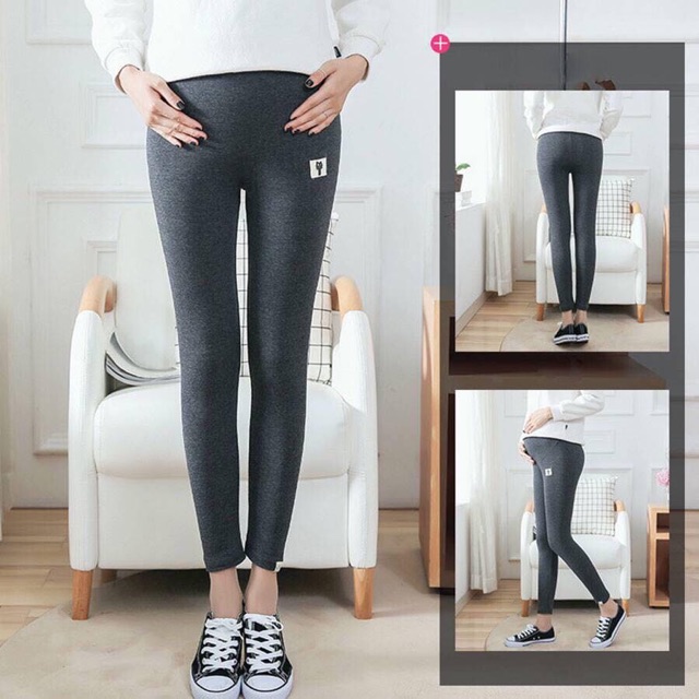 Quần bầu legging len mèo hàn quốc  QB1102