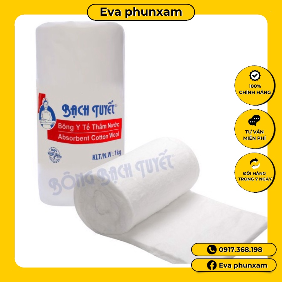 Bông bạch tuyết cuộn 1kg