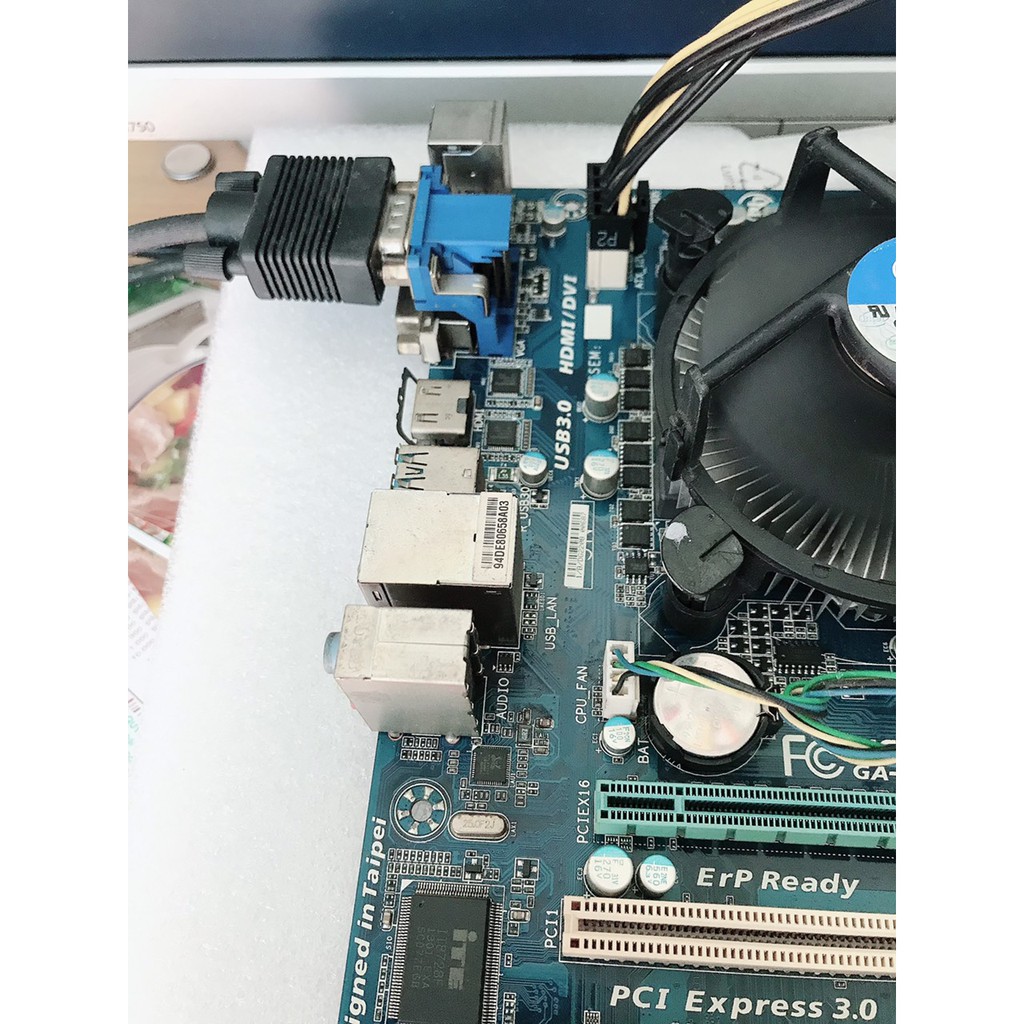 Combo main B75 4 khe ram và i7 3770 95