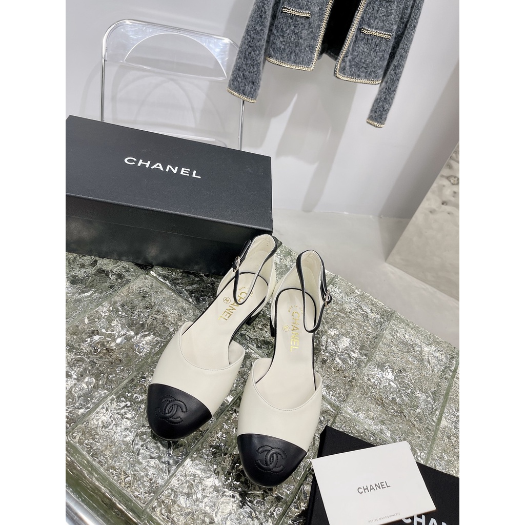 Giày búp bê nữ da thật thời trang cao cấp 𝘾𝙝𝙖𝙣𝙚𝙡 𝘾𝙝𝙖𝙣n𝙚𝙡 CN thiết kế trẻ trung nhẹ nhàng và nữ tính