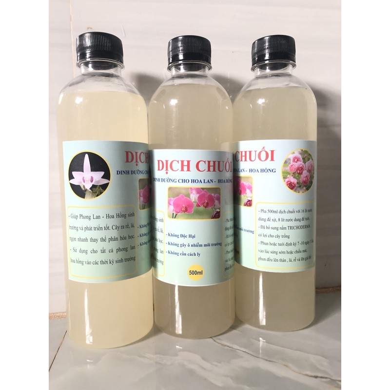 [ 100% ORGANIC ] DỊCH CHUỐI VI SINH NHÀ LÀM 500ml - THẦN DƯỢC CHO PHONG LAN HOA HỒNG