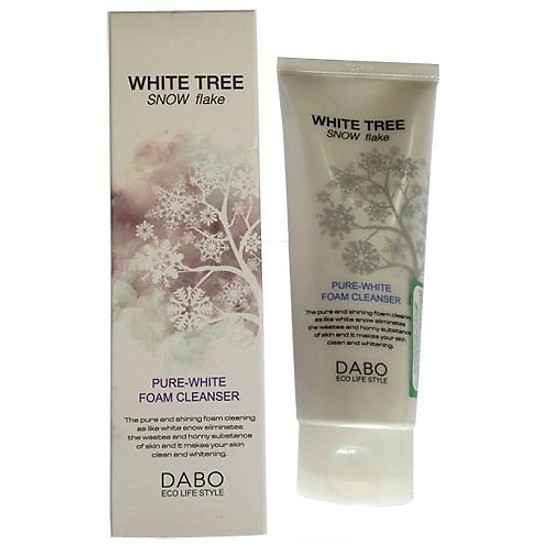 [ Hàng Chính Hãng] Combo 2 Tuýp Sữa Rửa Mặt Tuyết Dưỡng Âm Trắng Da DABO White Free Snow Flake  Hàn Quốc ( 150ml/Tuýp)