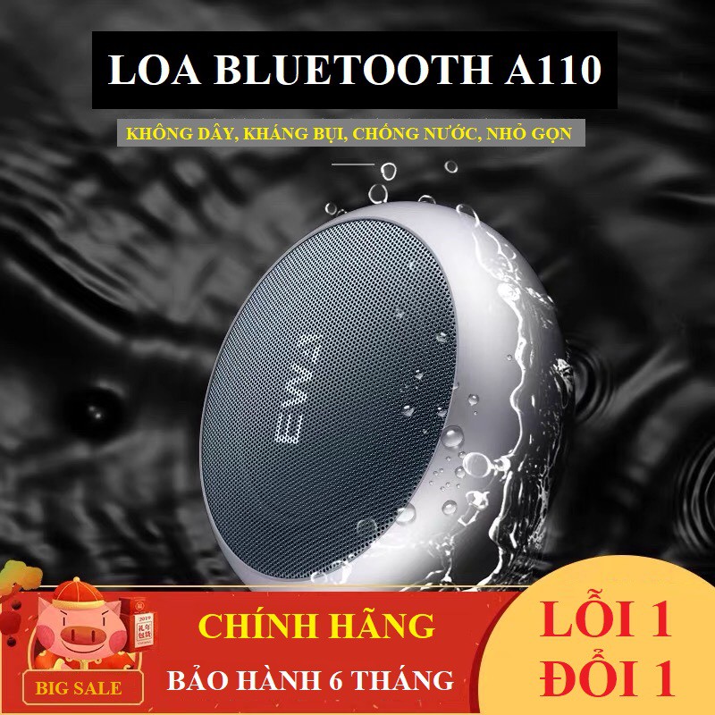 Loa bluetooth EWA A110 - Đàm thoại, FM, Bluetooth, Cổng USB, Cổng thẻ SD, TF