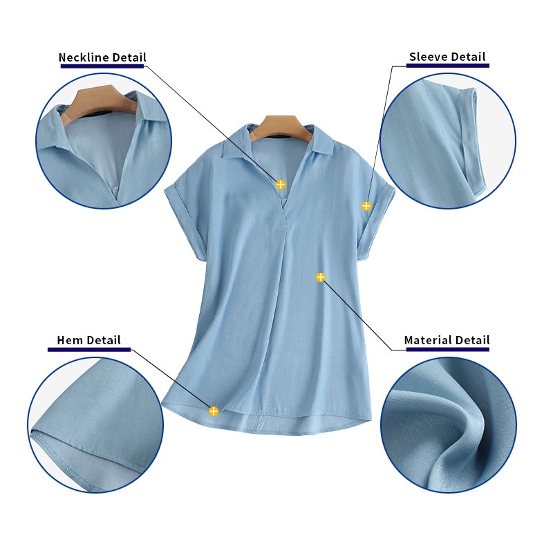 Zanzea Áo Sơ Mi Tay Ngắn Cổ Chữ V Thời Trang Dành Cho Nữ