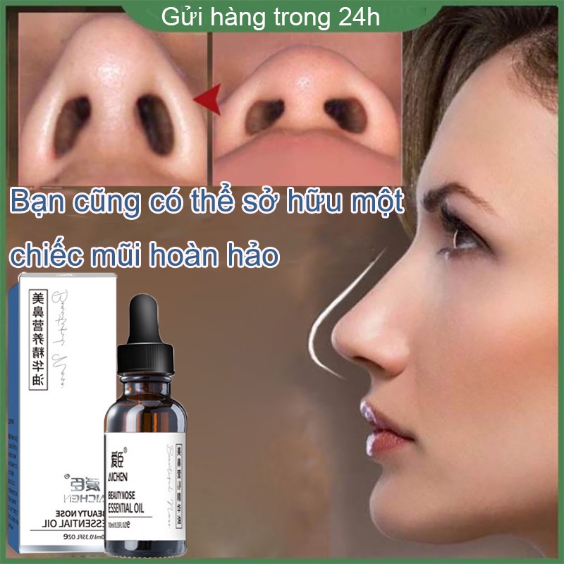 Tinh dầu nâng mũi 10ml serum cao mũi tự nhiên, làm đẹp mũi, thu nhỏ cánh mũi, tạo cao dáng mũi