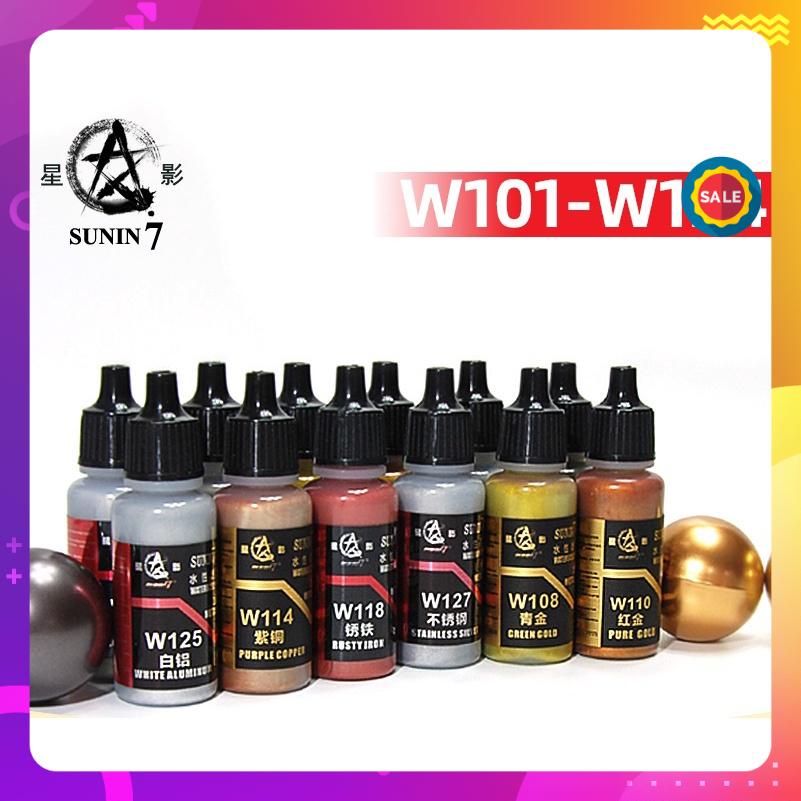 Sơn nước màu kim loại Metallic W101-124 20ml Sunin 7 - Sơn Mô Hình