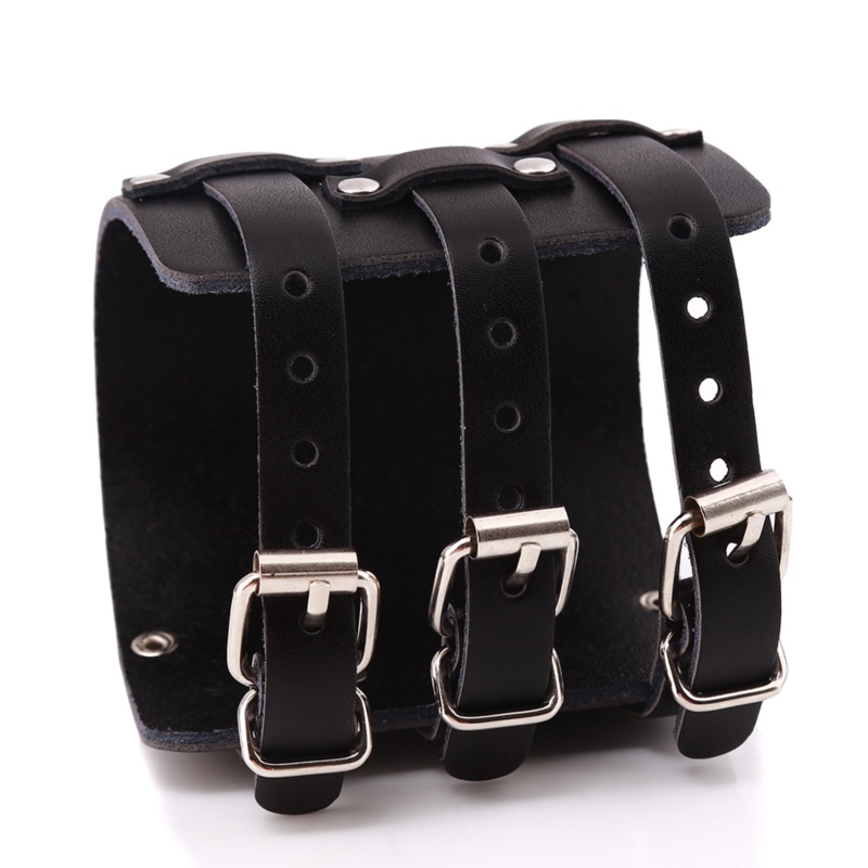 Vòng Tay Da Pu Bản To Unisex