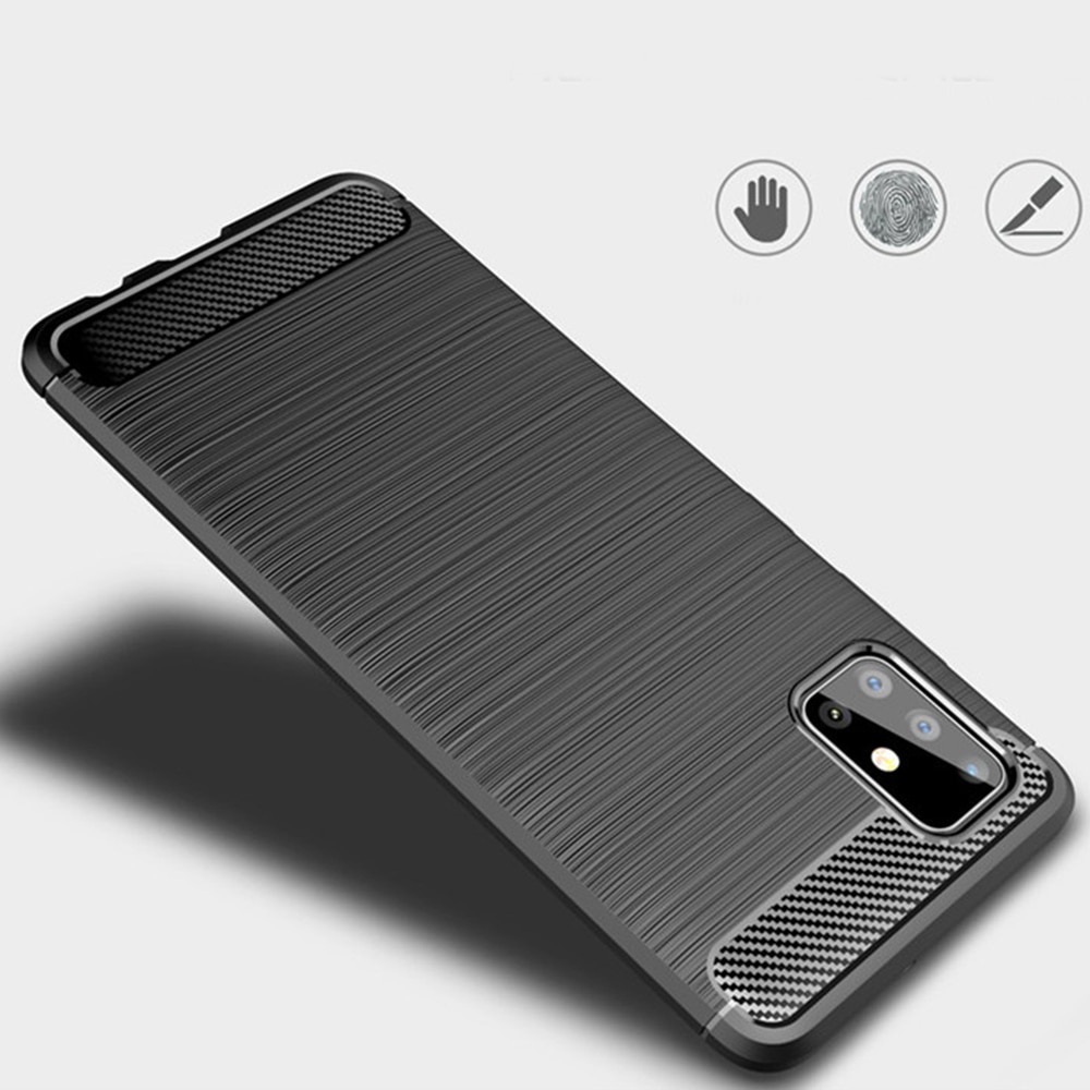 Ốp điện thoại họa tiết sợi carbon cho Samsung Galaxy A02s A03s A12 A22 A32 A52 A72 A01 A11 A21S A31 A51 A71 M31 M51