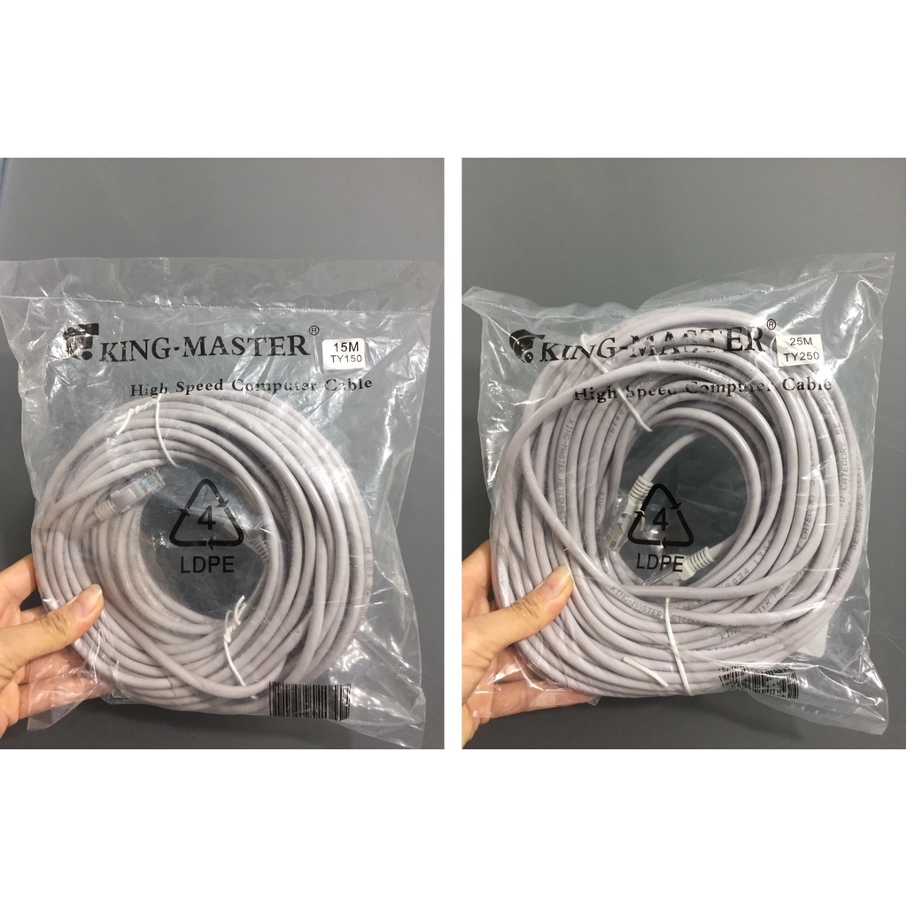 Cáp mạng CAT5e King Master 1.5m/ 3m/ 5m/ 10m/ 15m/ 25m