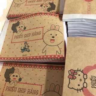 Compo 3 loại - 30 quyển Phiếu ship hàng 200k