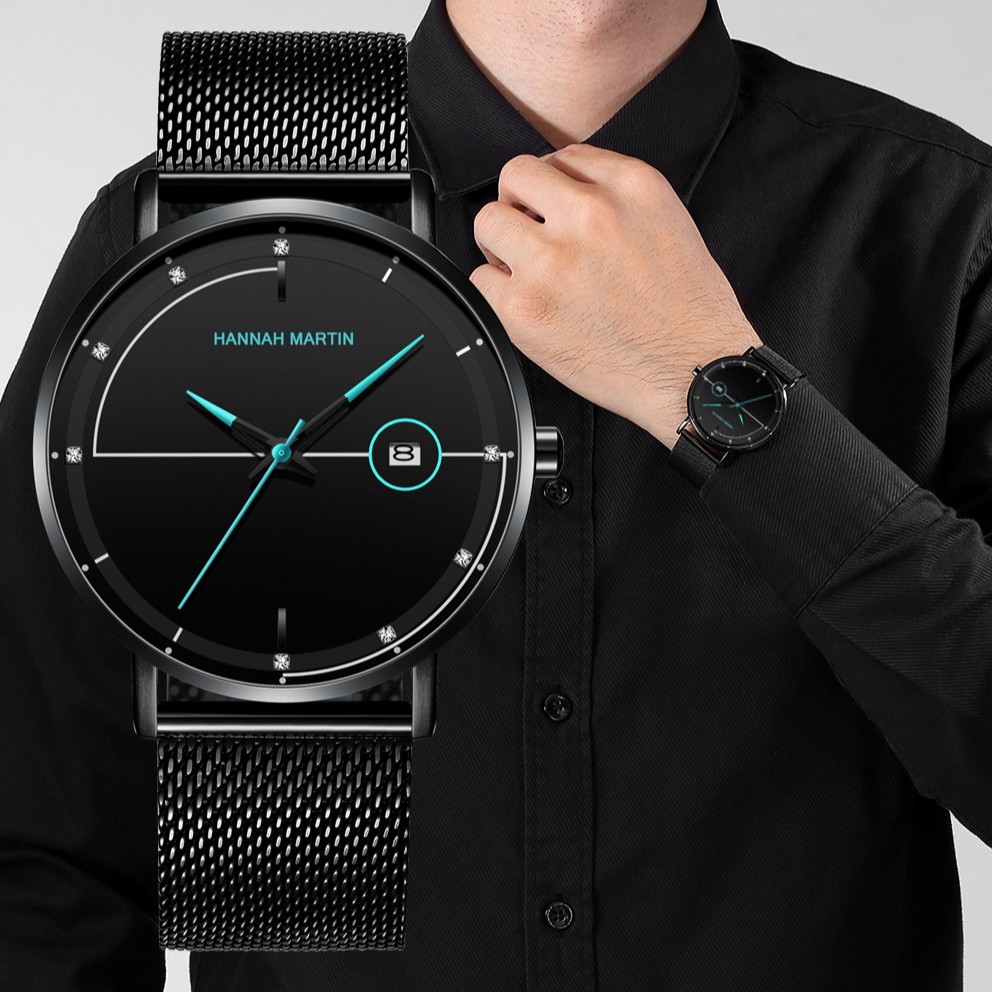 Đồng Hồ Nam Hannah Martin Chính hãng - Đẳng Cấp - Model hm-10101 - dây thép không gỉ | BigBuy360 - bigbuy360.vn