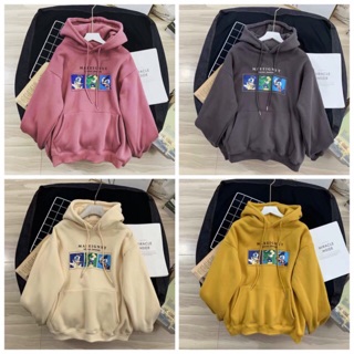 áo hoodie vải nỉ lót bông dày dặn in Socen
