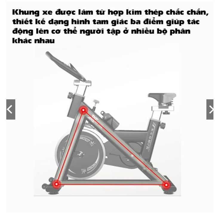 Xe đạp tập thể dục Air bike GH-709 thiết kế mới  phiên bản hoa kỳ
