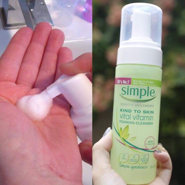 Simple Kind to Skin Vital Vitamin Foaming Cleanser (BILL ANH)