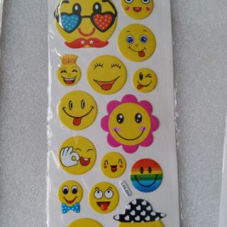 Sticker nổi hình mặt cười