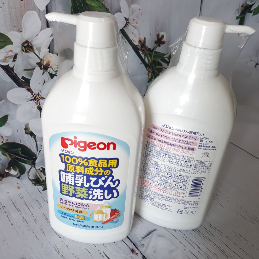 Nước rửa bình sữa Pigeon nội địa Nhật Bản 800ml