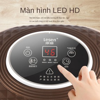 ♝Lechen Làm nóng hoàn toàn tự động Bồn ngâm chân, chân gia đình, Xô giữ nhiệt, Máy mát xa bằng điện, massage, <