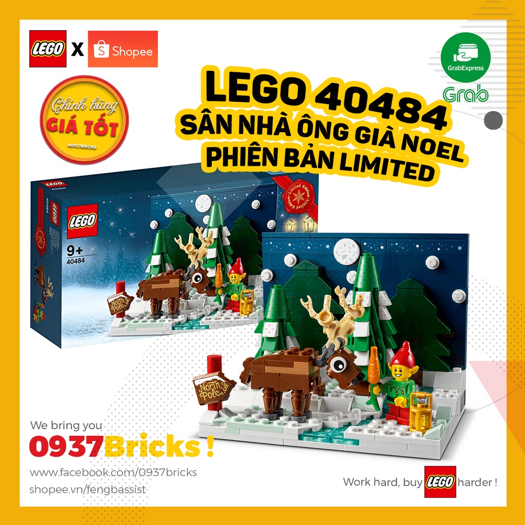 LEGO 40484 LIMITED  Holiday & Event Christmas Santa's Front Yard SÂN NHÀ SANTA 0937BRICKS