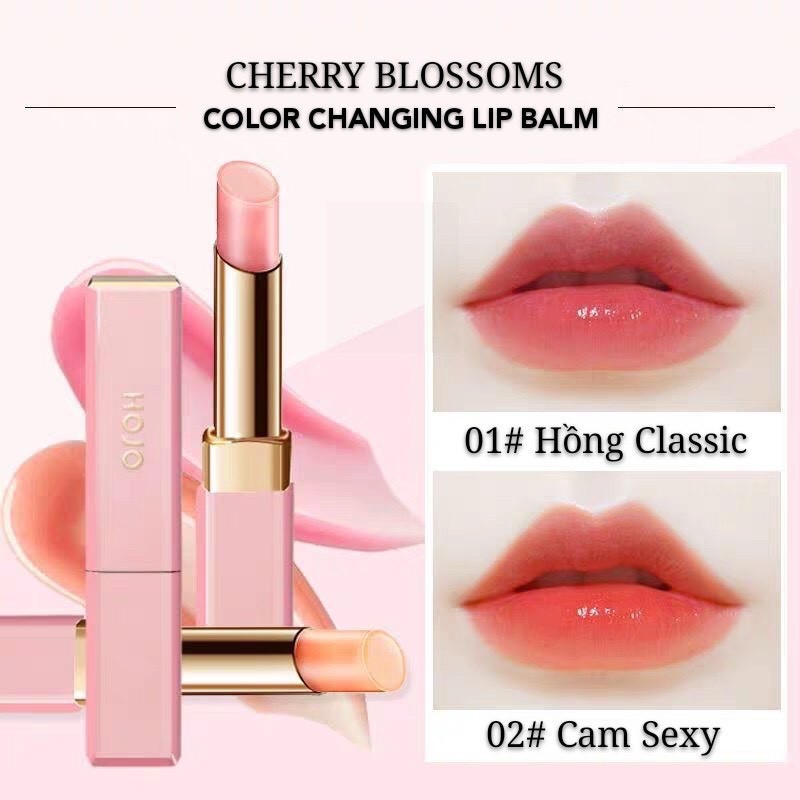 Son Dưỡng Môi Có Màu HOJO có thể thay đổi màu sắc giúp dưỡng ẩm cho môi căng mọng | BigBuy360 - bigbuy360.vn