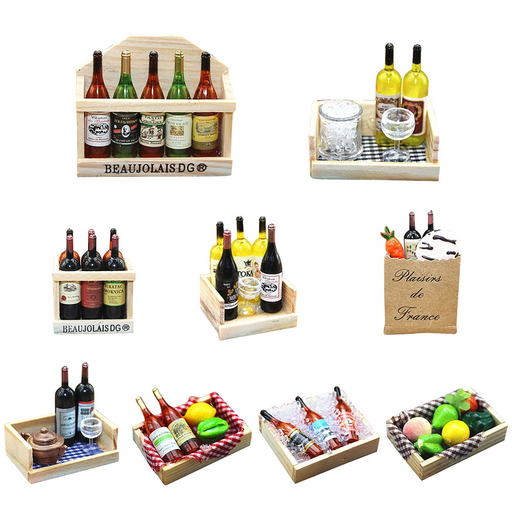 Sticker Dán Tủ Lạnh / Kính Rượu Vang Bằng Nhựa Độc Đáo Trang Trí Nhà Búp Bê