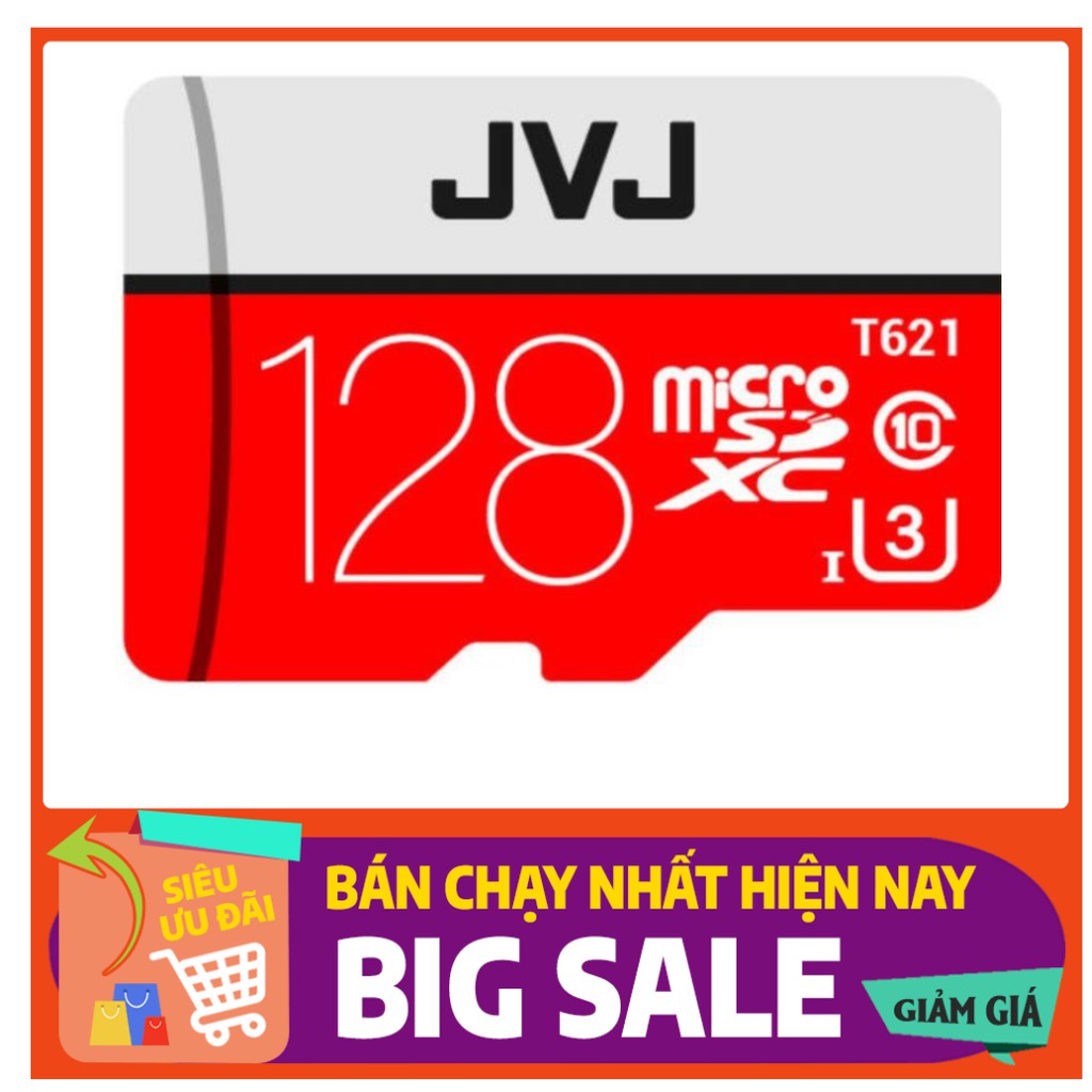 Thẻ nhớ 16/32/64/128GB JVJ Pro U3 Class 10 [CHÍNH HÃNG] Chuyên dùng CAMERA tốc độ cao, điện thoại, cam hành trình