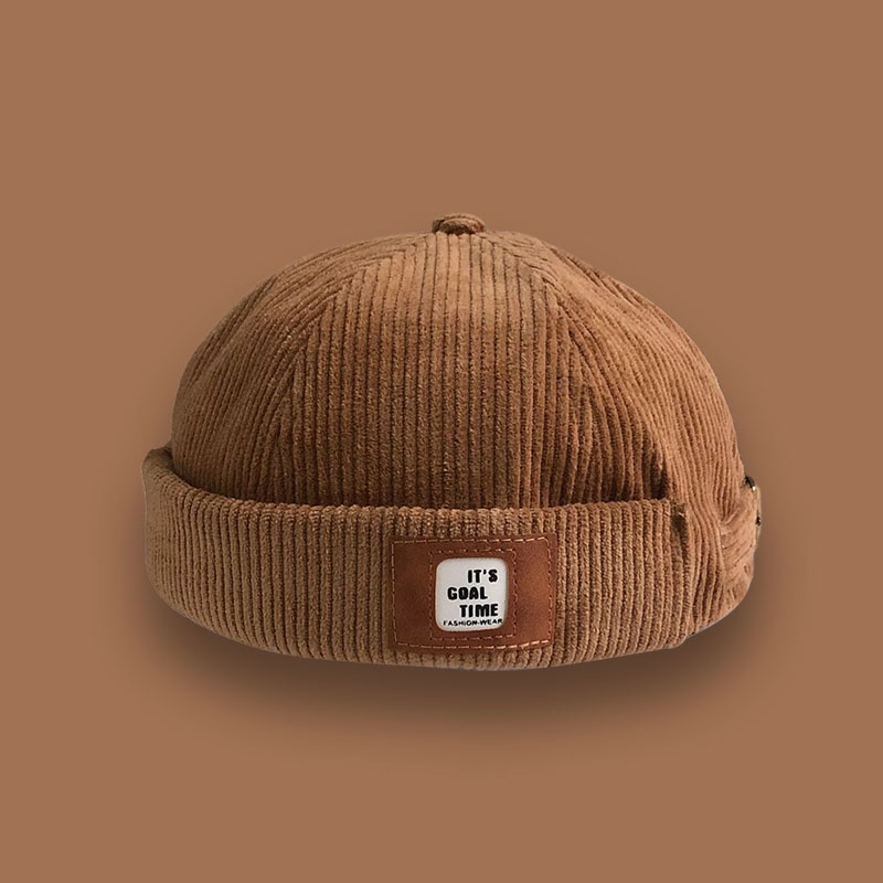 Mũ Nhung Không Vành Phong Cách Retro Đường Phố Nhật Bản Cá Tính Cho Nam Nữ