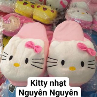 Combo 2 Dép bông kitty mẹ bé