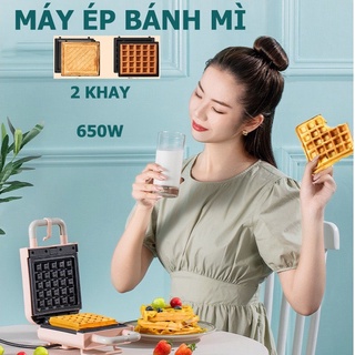 [Có sẵn] Máy nướng bánh mì Sandwich / Waffle, Rán Trứng, Làm Đồ Ăn Sáng, Nướng Thịt 2 Mặt Đa Năng