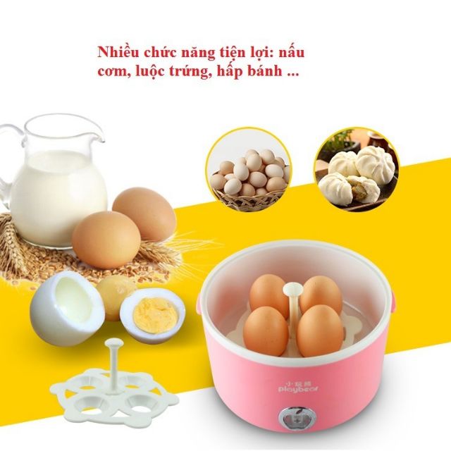 hộp cơm playbear 3 ngăn lõi inox DFH 2019 | BigBuy360 - bigbuy360.vn