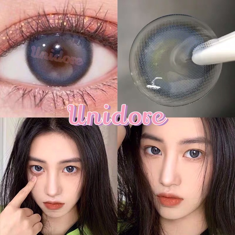 Kính áp tròng mẫu Mellow Blue, có cận từ 0-8 [KHÔNG BÁN LỆCH ĐỘ]
