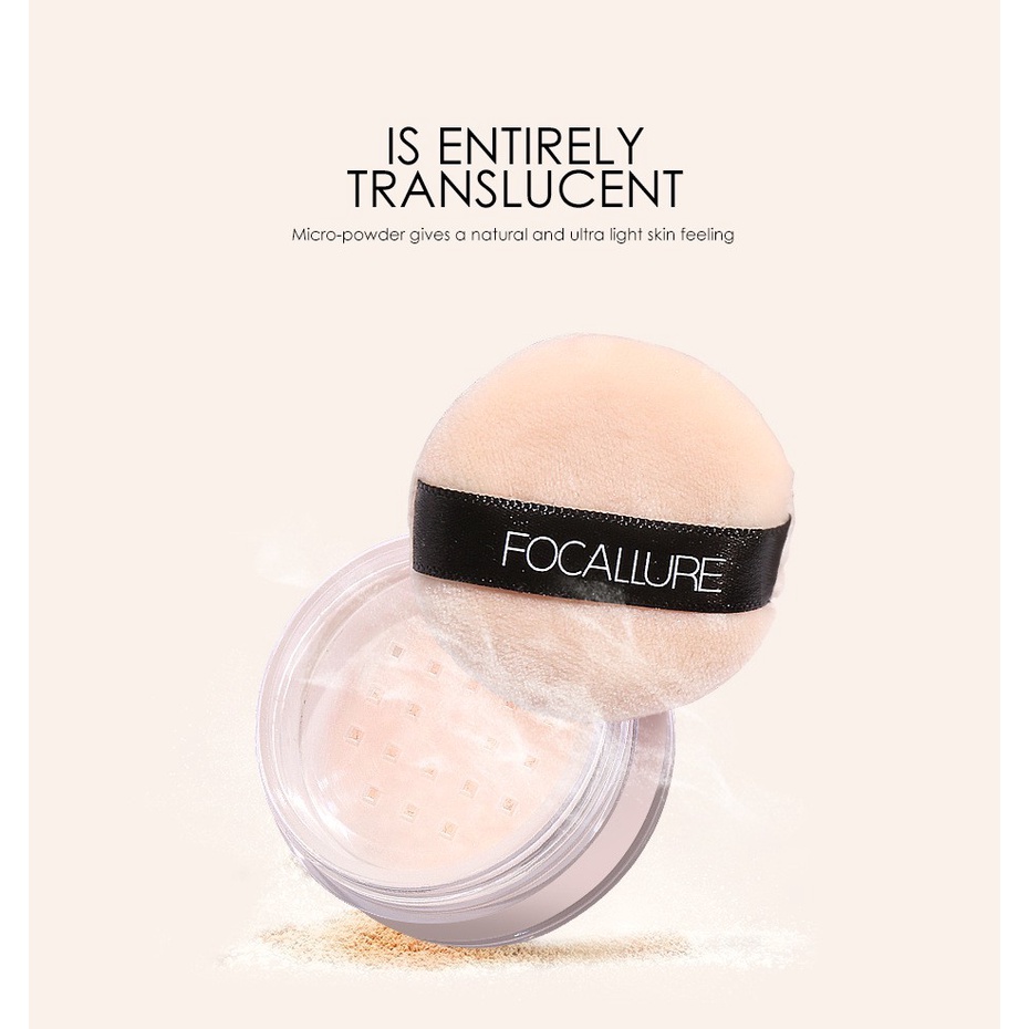 ☀☀☀ FOCALLURE New Brand Makeup Powder 3 Colors Loose Powder Face Makeup Waterproof Loose Powder Skin Finish Powder ☝☝☝